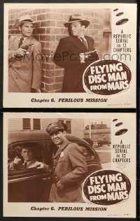 6c928 FLYING DISC MAN FROM MARS 2 chapter 6 LCs 1950 Republic sci-fi serial, Perilous Mission!