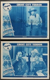 6c967 RAIDERS OF GHOST CITY 2 chapter 4 LCs 1944 Dennis Moore western serial, Ghost City Terror!
