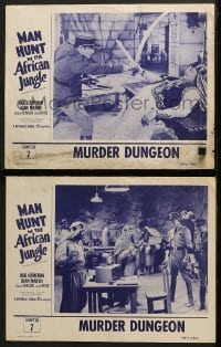 6c977 SECRET SERVICE IN DARKEST AFRICA 2 chapter 7 LCs R1954 cool action scenes, Murder Dungeon!