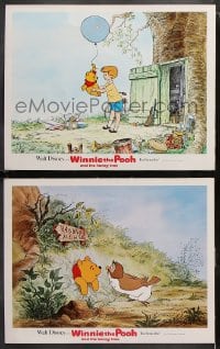 6c996 WINNIE THE POOH & THE HONEY TREE 2 LCs 1966 Disney, Eeyore, Rabbit & Christopher Robin!