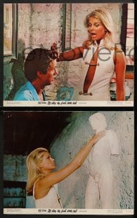 6c158 DAY THE FISH CAME OUT 8 color 11x14 stills 1967 Michael Cacoyannis, images of Candice Bergen!