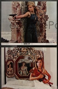 6c284 HUNG UP 8 color 11x14 stills 1969 Le Grabuge, French interracial sexploitation movie!