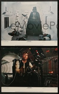 6c517 STAR WARS 8 color 11x14 stills 1977 George Lucas classic epic, Luke, Leia, great images!