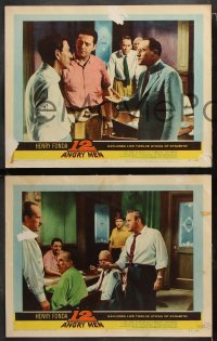 6c815 12 ANGRY MEN 3 LCs 1957 Henry Fonda, Sidney Lumet classic, great images of key scenes!