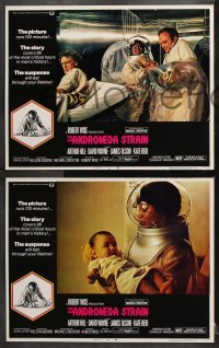 6c041 ANDROMEDA STRAIN 8 LCs 1971 Michael Crichton novel, Robert Wise directed, Arthur Hill