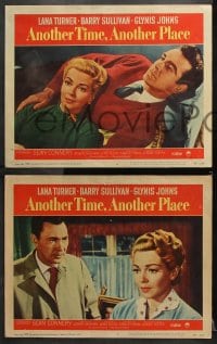 6c045 ANOTHER TIME ANOTHER PLACE 8 LCs 1958 sexy Lana Turner has an affair with young Sean Connery!