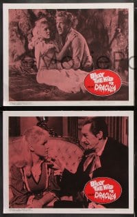 6c620 BILLY THE KID VS. DRACULA 7 LCs 1965 vampire John Carradine with hypnotized Melinda Plowman!