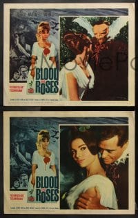 6c086 BLOOD & ROSES 8 LCs 1961 Et mourir de plaisir, Roger Vadim, sexiest vampire Annette Vadim!