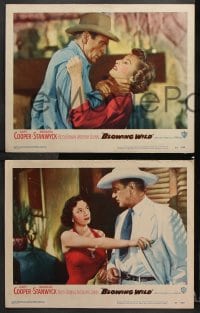 6c826 BLOWING WILD 3 LCs 1953 Gary Cooper, Barbara Stanwyck & Ruth Roman!