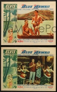6c088 BLUE HAWAII 8 LCs 1961 Elvis Presley, Joan Blackman, Angela Lansbury, rock 'n' roll island!