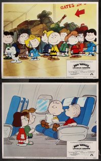 6c090 BON VOYAGE CHARLIE BROWN 8 LCs 1980 Charles M. Schulz, Snoopy & the Peanuts Gang!