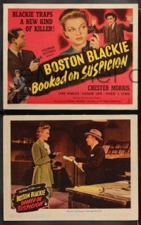 6c093 BOSTON BLACKIE BOOKED ON SUSPICION 8 LCs 1945 Chester Morris, Merrick, rare complete set!