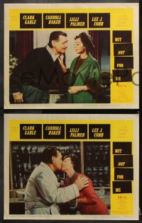 6c107 BUT NOT FOR ME 8 LCs 1959 great images of Clark Gable, Carroll Baker, Barry Coe, Lilli Palmer!