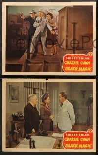6c751 CHARLIE CHAN IN BLACK MAGIC 4 LCs 1944 Sidney Toler, Frances Chan & Beverly!