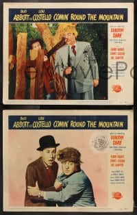 6c707 COMIN' ROUND THE MOUNTAIN 5 LCs 1951 Bud Abbott & Lou Costello, wacky hillbillies!