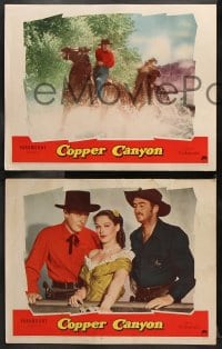 6c670 COPPER CANYON 6 LCs 1950 Ray Milland, Macdonald Carey & sexy cowgirl Hedy Lamarr!