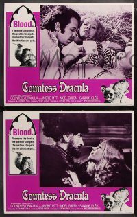 6c835 COUNTESS DRACULA 3 LCs 1972 Hammer, Ingrid Pitt, the more she drinks, the thirstier she gets!