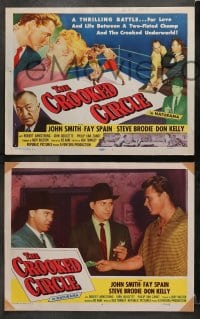 6c149 CROOKED CIRCLE 8 LCs 1957 Fay Spain, Don Kelly and Steve Brodie, directed by Joe Kane!