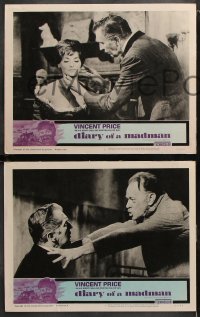 6c839 DIARY OF A MADMAN 3 LCs 1963 cool images of Vincent Price & Nancy Kovack!
