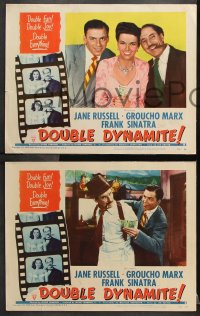 6c174 DOUBLE DYNAMITE 8 LCs 1952 Groucho Marx, Frank Sinatra, sexy Jane Russell!