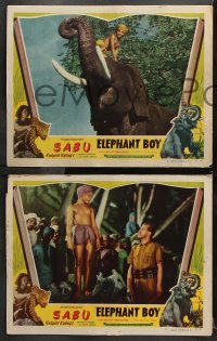 6c673 ELEPHANT BOY 6 LCs R1947 Sabu in Rudyard Kipling's jungle story!