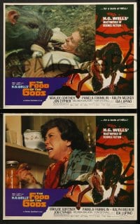 6c764 FOOD OF THE GODS 4 LCs 1976 Marjoe Gorner, Ida Lupino, attack of giant rats!