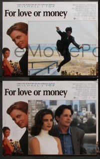 6c213 FOR LOVE OR MONEY 8 LCs 1993 great images of Michael J. Fox & sexy Gabrielle Anwar!