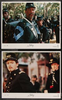 6c238 GLORY 8 LCs 1989 Morgan Freeman, Matthew Broderick, Denzel Washington, Civil War!