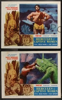 6c266 HERCULES & THE CAPTIVE WOMEN 8 LCs 1963 cool images of Reg Park & sexy Fay Spain!