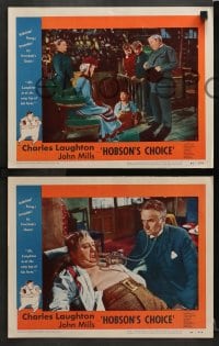 6c853 HOBSON'S CHOICE 3 LCs 1954 David Lean English classic, great images of Charles Laughton!