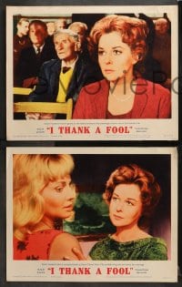 6c289 I THANK A FOOL 8 LCs 1962 Susan Hayward would kill for love, Peter Finch may be the fool!