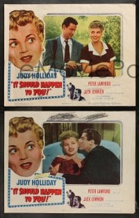6c301 IT SHOULD HAPPEN TO YOU 8 LCs 1954 Jack Lemmon doesn't understand why Judy Holliday wants fame