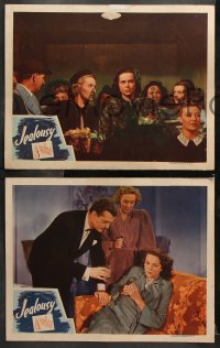 6c639 JEALOUSY 7 LCs 1945 John Loder thinks pretty Jane Randolph is his to do with as he pleases!