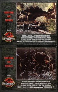 6c314 JURASSIC PARK 2 8 LCs 1996 The Lost World, Steven Spielberg, something has survived!