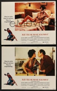 6c315 JUST TELL ME WHAT YOU WANT 8 LCs 1980 Ali MacGraw, Alan King, Peter Weller, Myrna Loy, Lumet