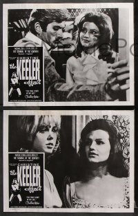 6c318 KEELER AFFAIR 8 LCs 1963 sexy Yvonne Buckingham as Christine Keeler, John Barrymore!