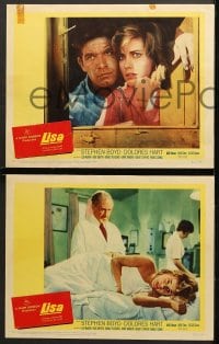 6c343 LISA 8 LCs 1962 Stephen Boyd, Dolores Hart, The Inspector!