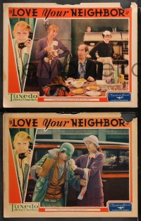 6c780 LOVE YOUR NEIGHBOR 4 LCs 1930 Charlotte Greenwood, Wilfred Lucas, Dot Farley, ultra-rare!