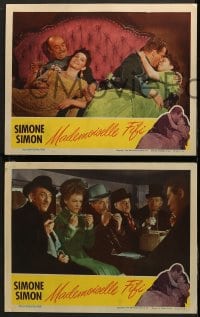 6c863 MADEMOISELLE FIFI 3 LCs 1944 Robert Wise directed, great image of sexy Simone Simon!