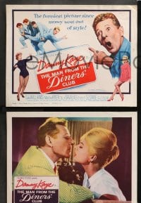 6c364 MAN FROM THE DINERS' CLUB 8 LCs 1963 wacky images of Danny Kaye, Martha Hyer, George Kennedy!