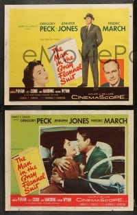 6c365 MAN IN THE GRAY FLANNEL SUIT 8 LCs 1956 Gregory Peck with Jennifer Jones & Fredric March!