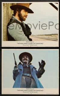 6c723 MAN WHO LOVED CAT DANCING 5 LCs 1973 pretty Sarah Miles, bearded Burt Reynolds in action!