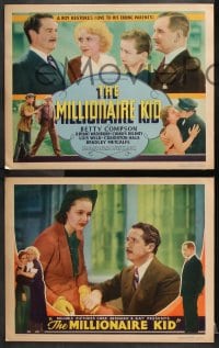 6c383 MILLIONAIRE KID 8 LCs 1936 Betty Compson, typical story of an American boy, rare complete set!