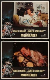 6c389 MOONRAKER 8 LCs 1979 Roger Moore as James Bond 007, Kiel, Lois Chiles, Goozee border art!