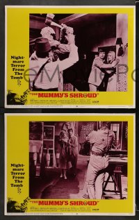 6c726 MUMMY'S SHROUD 5 LCs 1967 Hammer horror, beware the beat of the cloth-wrapped feet!