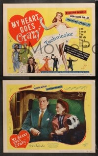 6c782 MY HEART GOES CRAZY 4 LCs 1953 gorgeous girls, dazzling dances, sparkling spectacle!