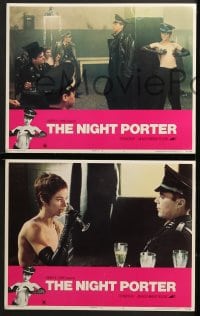 6c411 NIGHT PORTER 8 LCs 1975 Cavani's Il Portiere di notte, Dirk Bogarde, Charlotte Rampling!