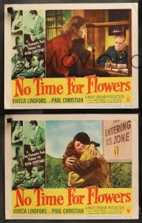 6c413 NO TIME FOR FLOWERS 8 LCs 1953 sexy Communist Viveca Lindfors, directed by Don Siegel!