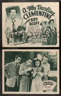 6c785 O MY DARLING CLEMENTINE 4 LCs R1949 Roy Acuff & radio's most popular entertainers!
