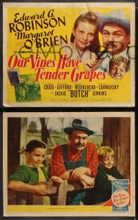 6c422 OUR VINES HAVE TENDER GRAPES 8 LCs 1945 Edward G. Robinson & young Margaret O'Brien!
